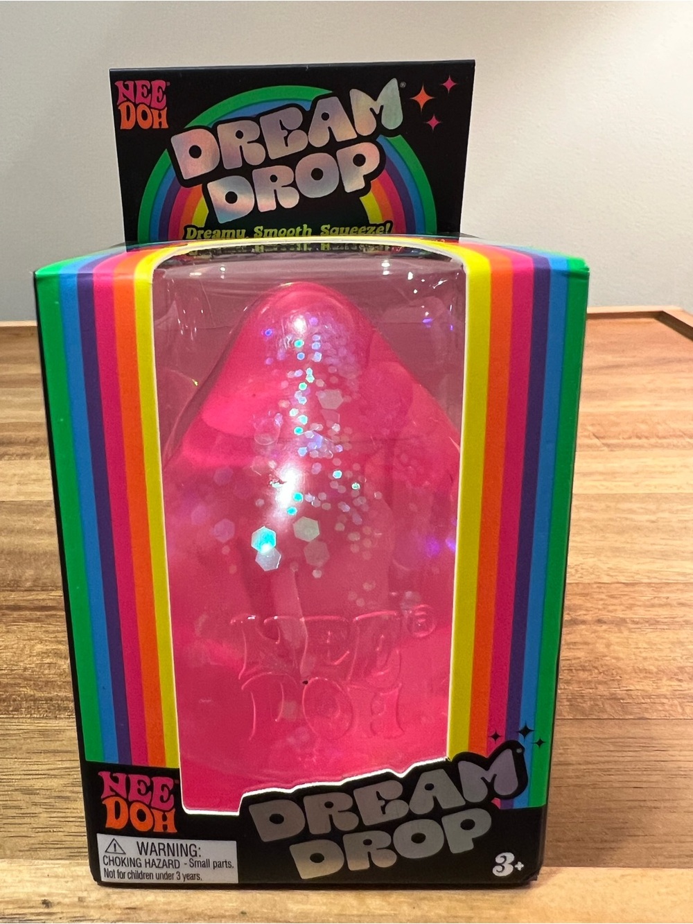 🩷NeeDoh Pink Sparkle Dream Drop Squeezy Toy. So dreamy, hard to find!